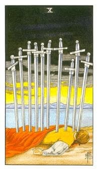 Ten of Swords tarot card