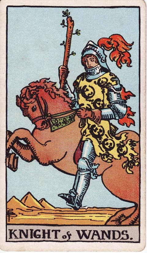 Carte de tarot Cavalier de Bâtons