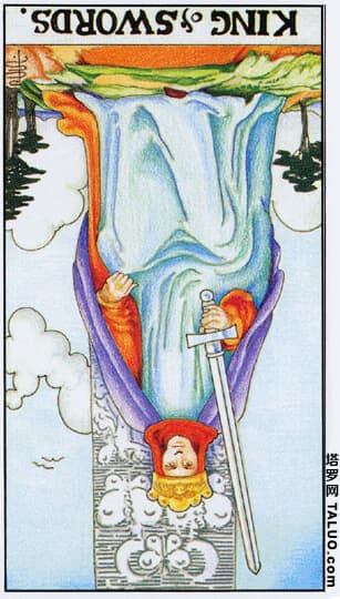 Carta de tarot Rei de Espadas