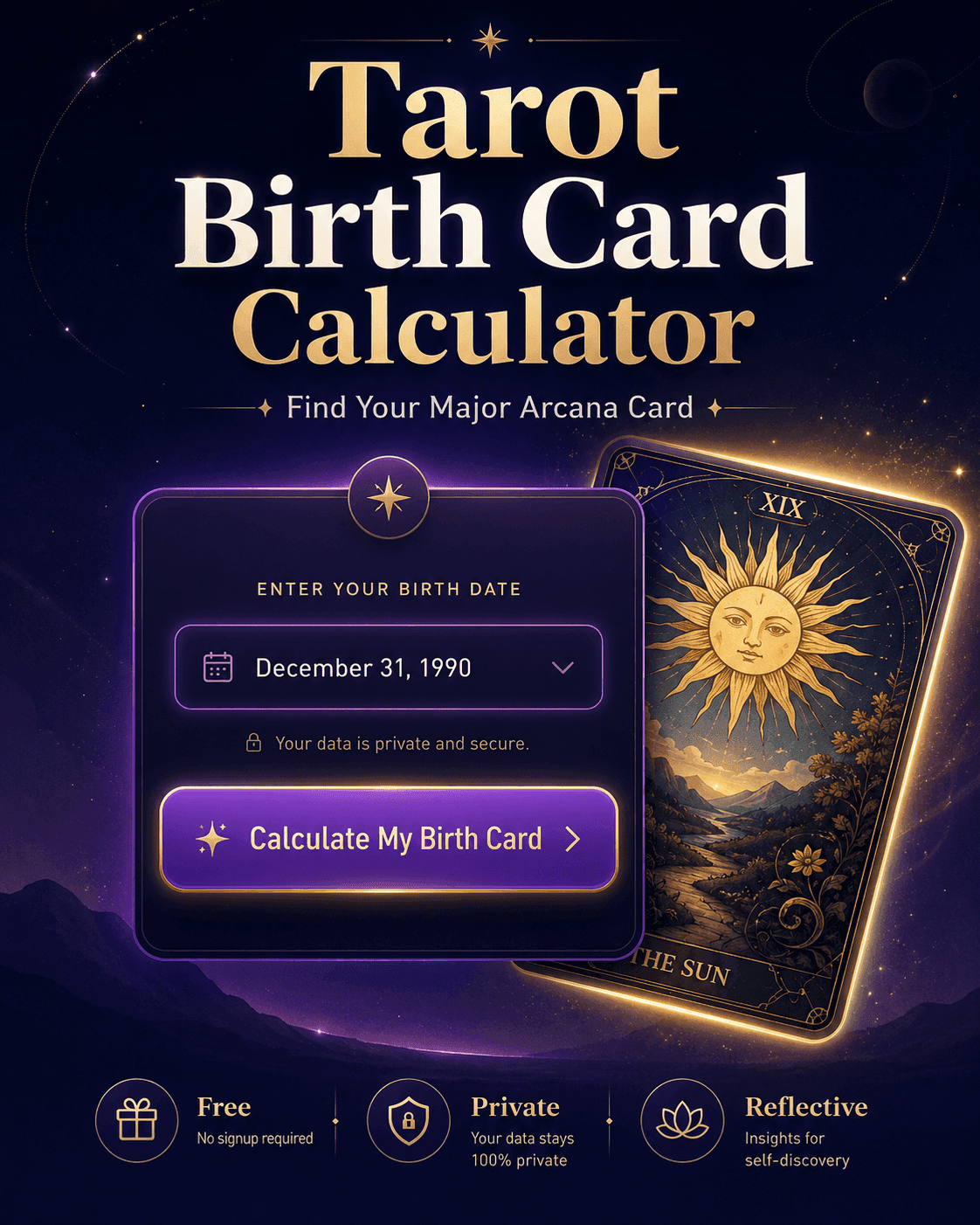 Tarot Birth Card Calculator