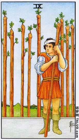 Nine of Wands Tarot Card