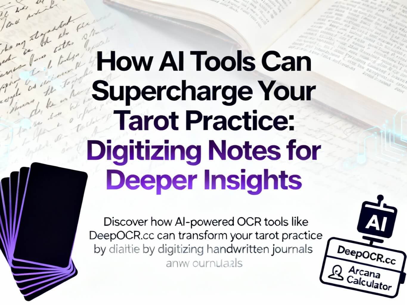 AI Tools for Tarot Practice - Digitizing Notes