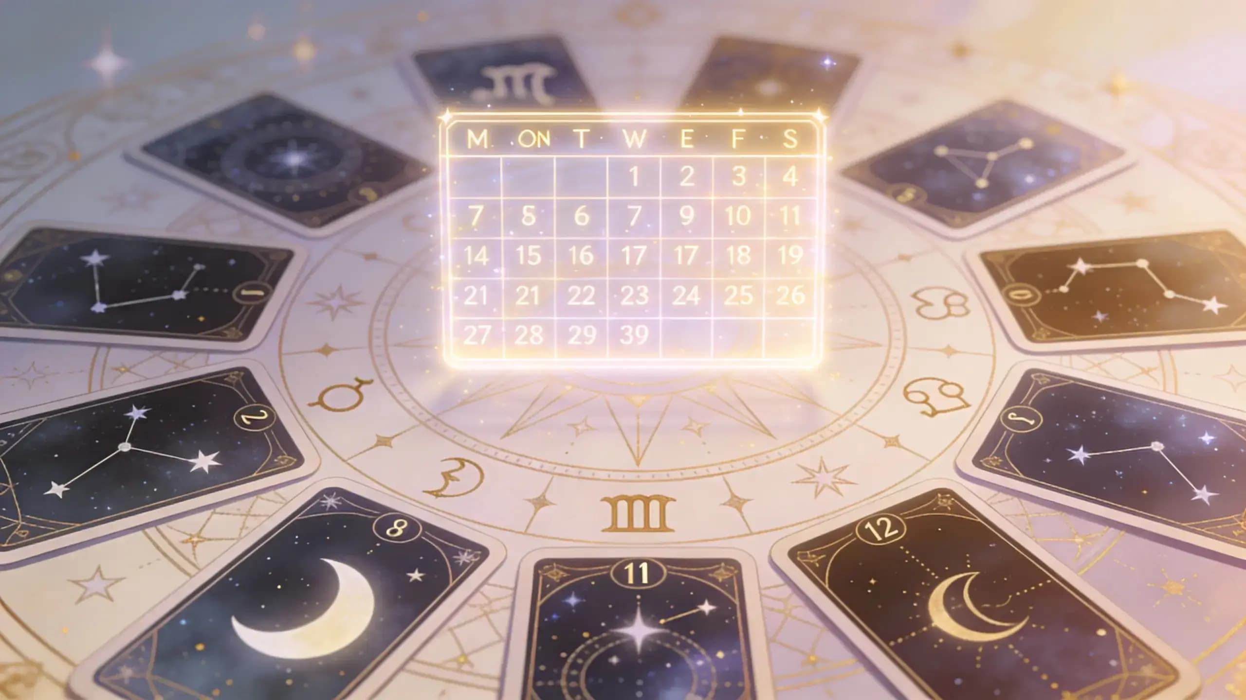 Annual archetypes versus daily horoscopes illustration