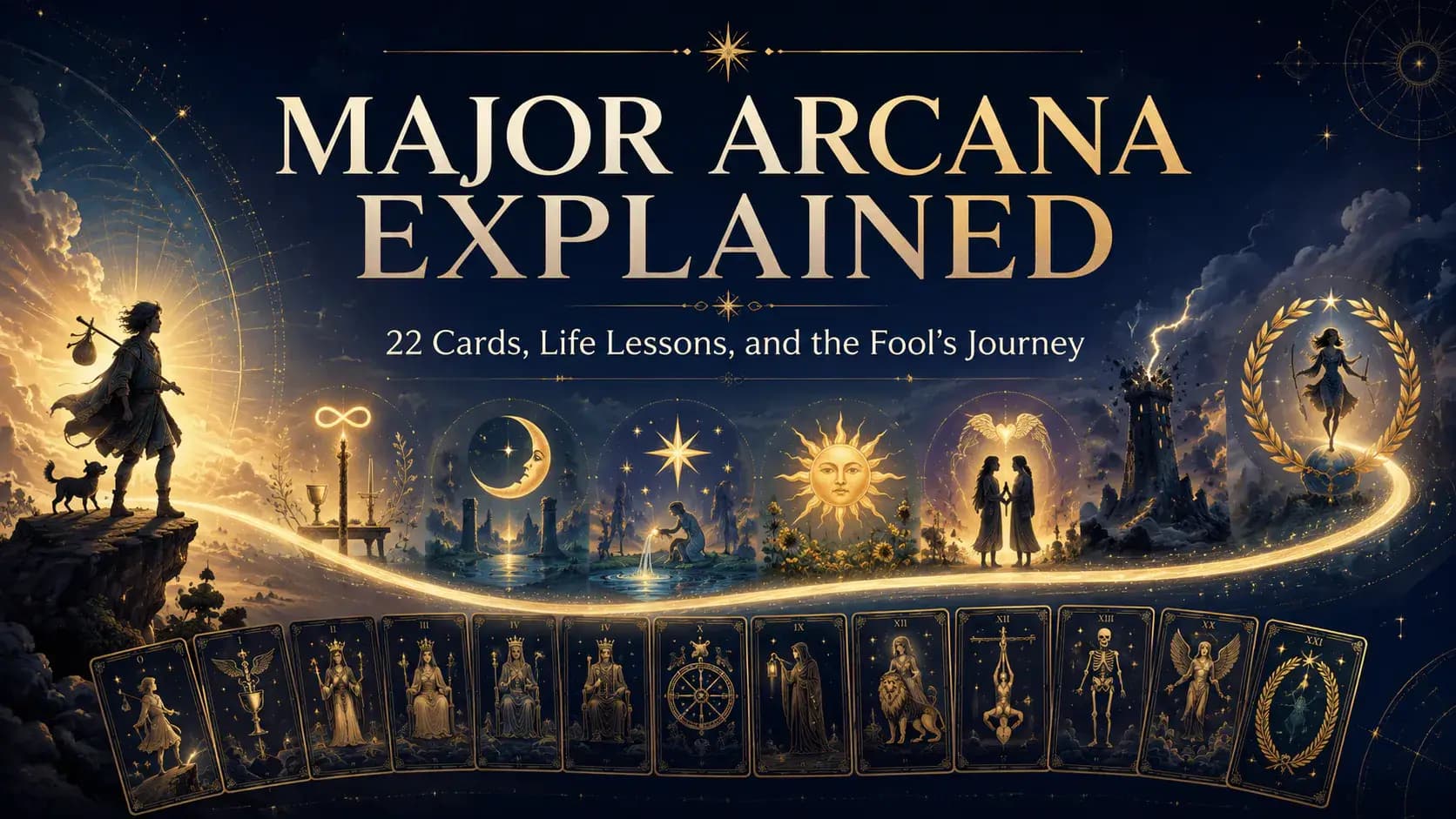 Major Arcana Explained: 22 Cards, Life Lessons, and the Fool's Journey