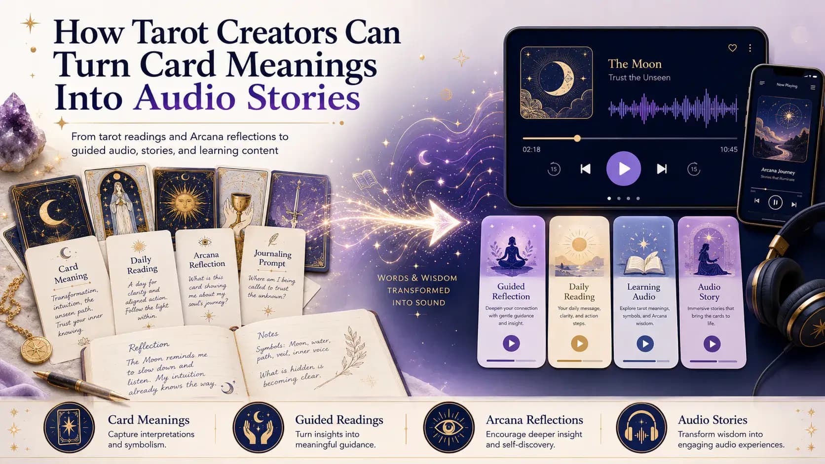 How Tarot Creators Can Turn Card Meanings Into Audio Stories