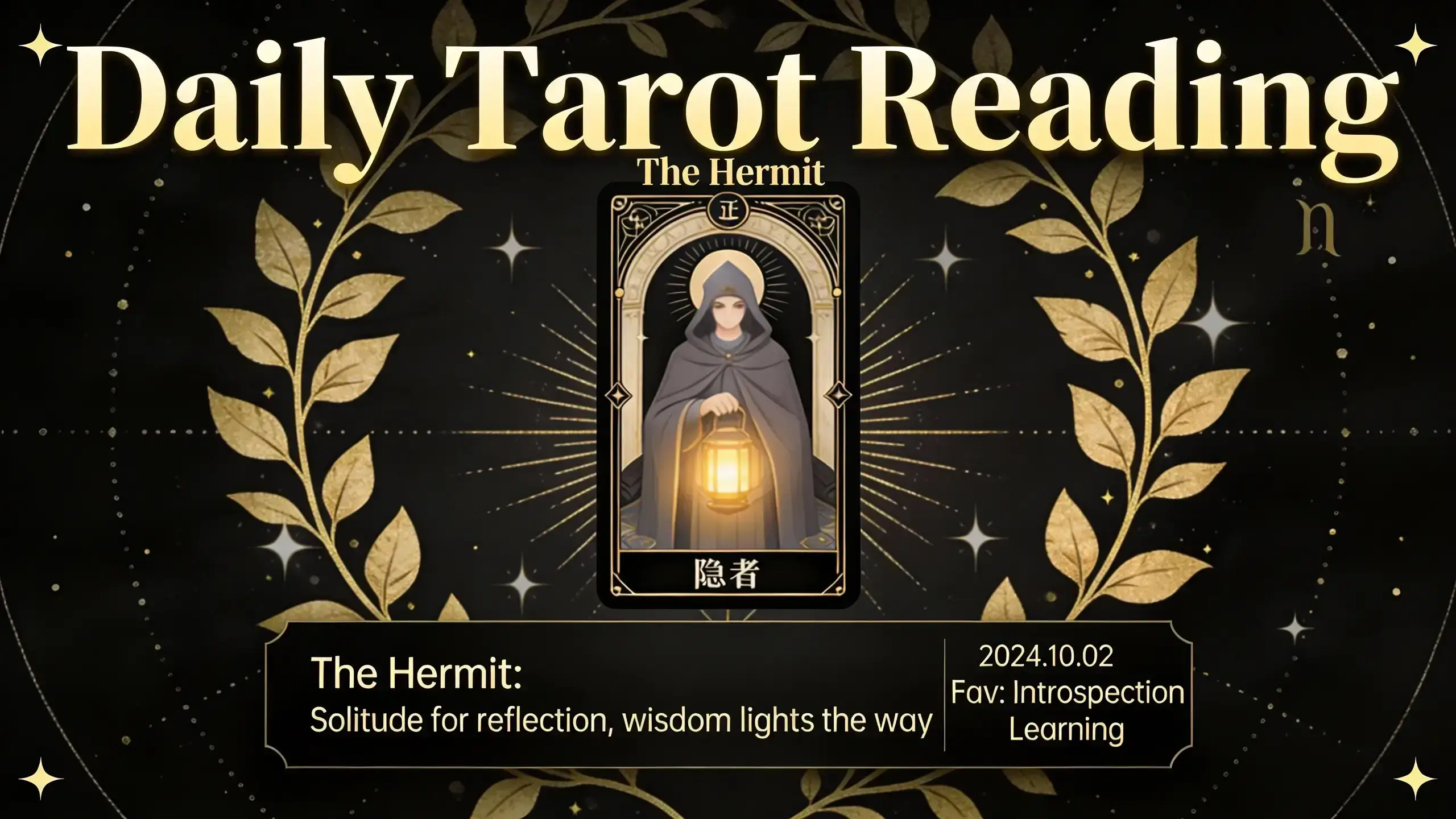 Daily Tarot Reading - One Card for Reflection and Clearer Daily Insight